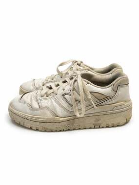 New Balance 550 Triple White Leather Sneakers